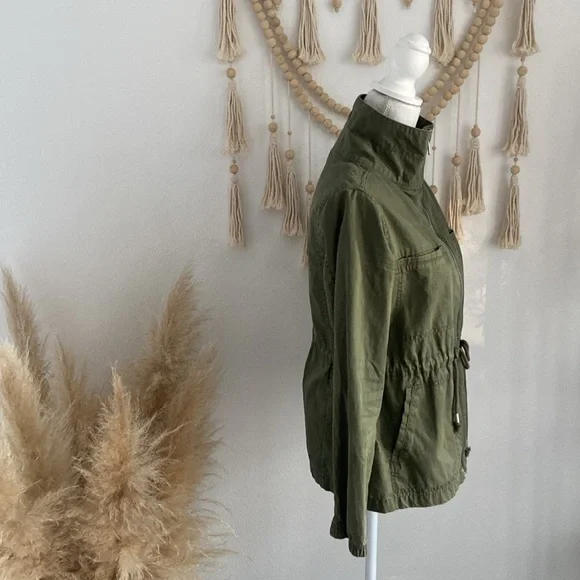 Old Navy army green jacket military utility lightweight coat trendy spring small - Picture 8 of 16